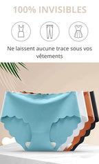 Lot de 3 culottes sans coutures et élastiques