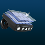 Lampe puissante solaire rotative