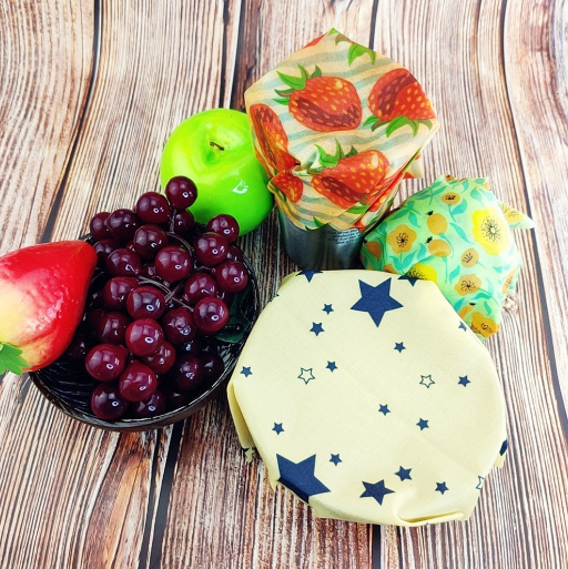BEE WRAP - Lot de 3 Films alimentaires réutilisables