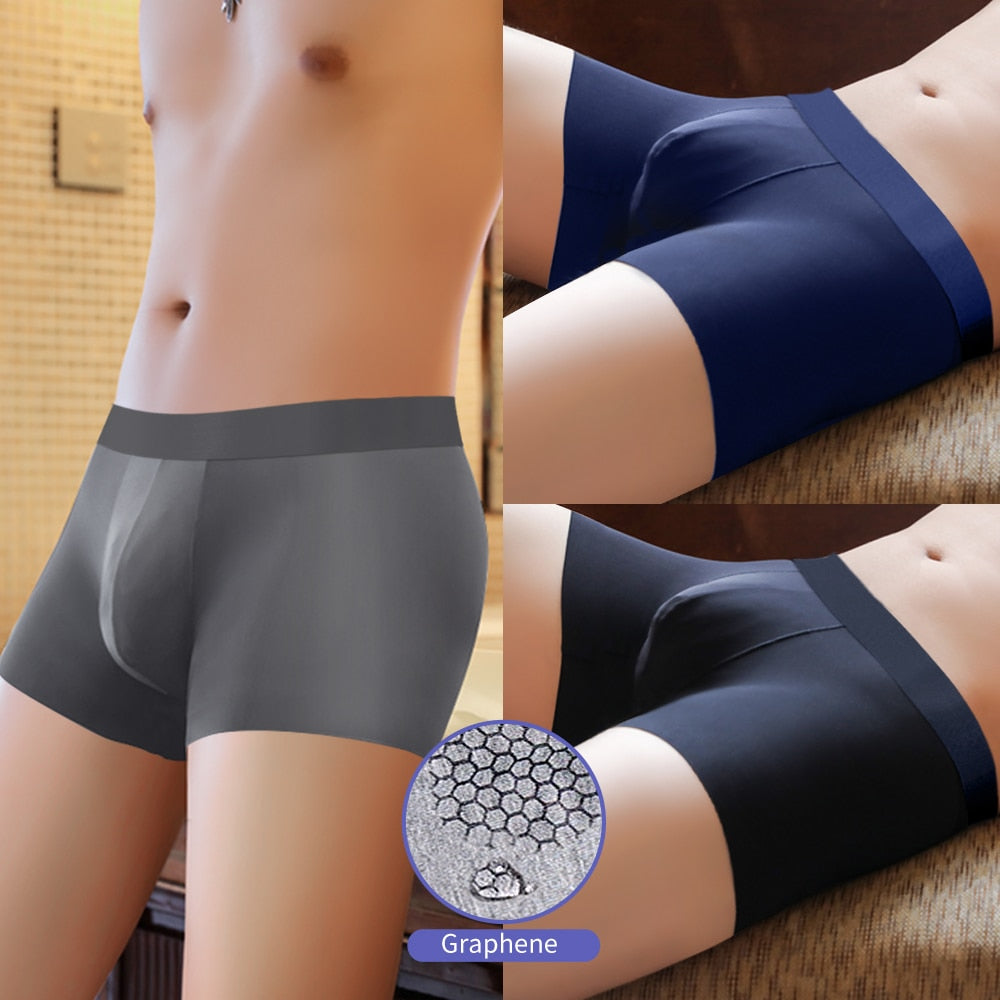 Intims - Lot de 4 boxers en soie glacée - 49372FR