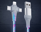 Câble de recharge lumineux 3 en 1