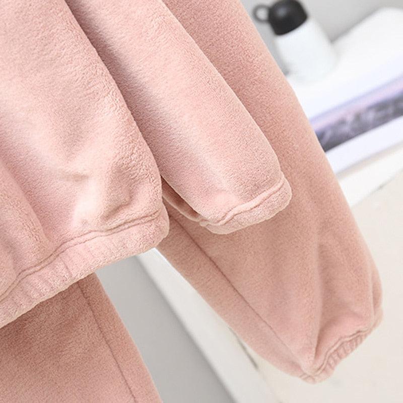 Pyjama femme chaud et confortable en flanelle