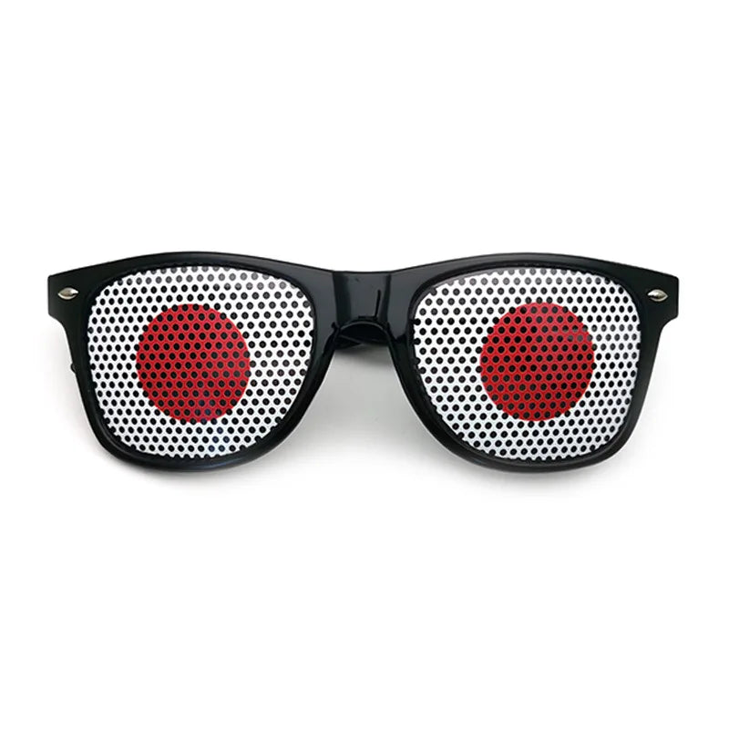 Lunettes de Soleil Unisexes avec Drapeaux Coupe du Monde – Accessoire Festif et Sportif