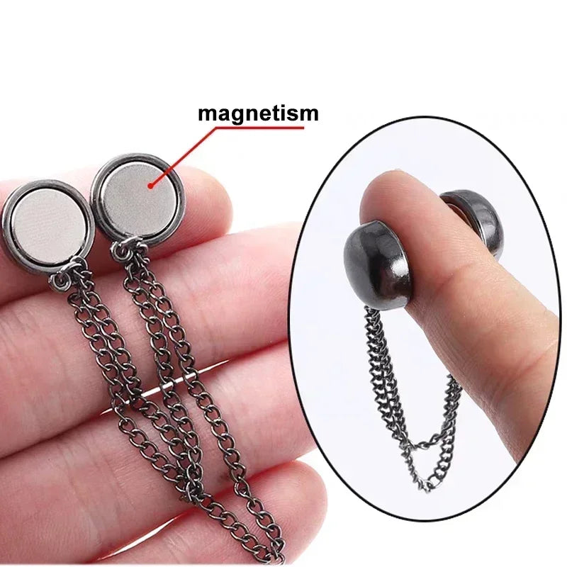 12x Chaîne Magnétique pour Vêtements et Ourlets