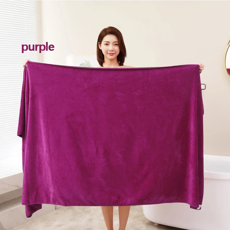 Serviette de Bain en Microfibre Super Épaisse & Absorbante à Séchage Rapide