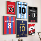 Affiche Maillot de Football avec Nom – Cadeau Idéal pour Supporters