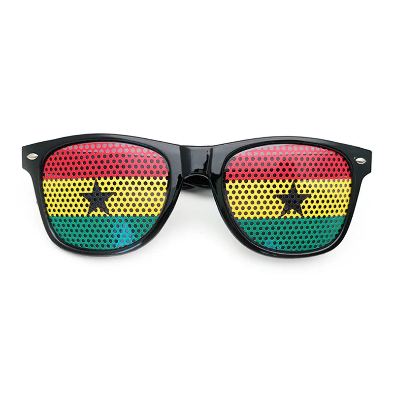 Lunettes de Soleil Unisexes avec Drapeaux Coupe du Monde – Accessoire Festif et Sportif