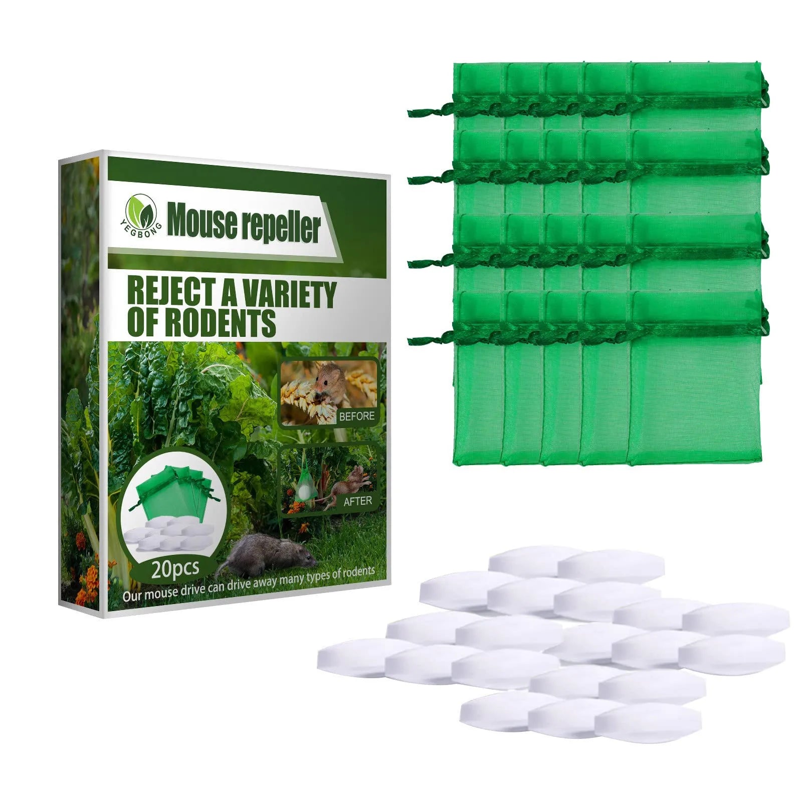 Pack de 20 répulsif souris et rats ULTRA efficace
