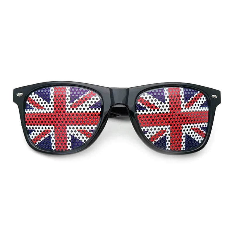 Lunettes de Soleil Unisexes avec Drapeaux Coupe du Monde – Accessoire Festif et Sportif
