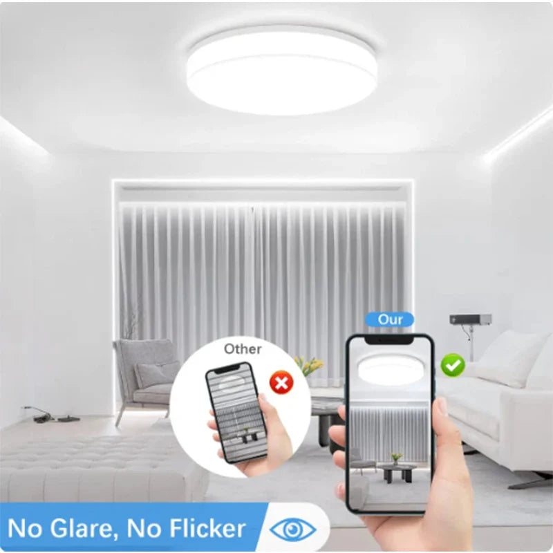 Plafonnier LED à Capteur de Mouvement - 18W 24W 36W 48W