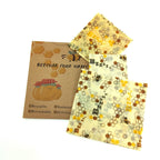 BEE WRAP - Lot de 3 Films alimentaires réutilisables