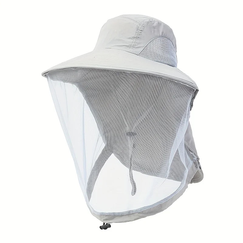 Sombrero de protección UV con mosquitera integrada