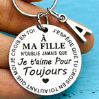 Porte-clé à offrir "Mon fils" avec initiale