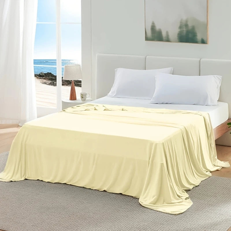 Manta de Verano con Efecto Seda Helada – Plaid Refrescante Ligero, Transpirable y Suave para la Piel