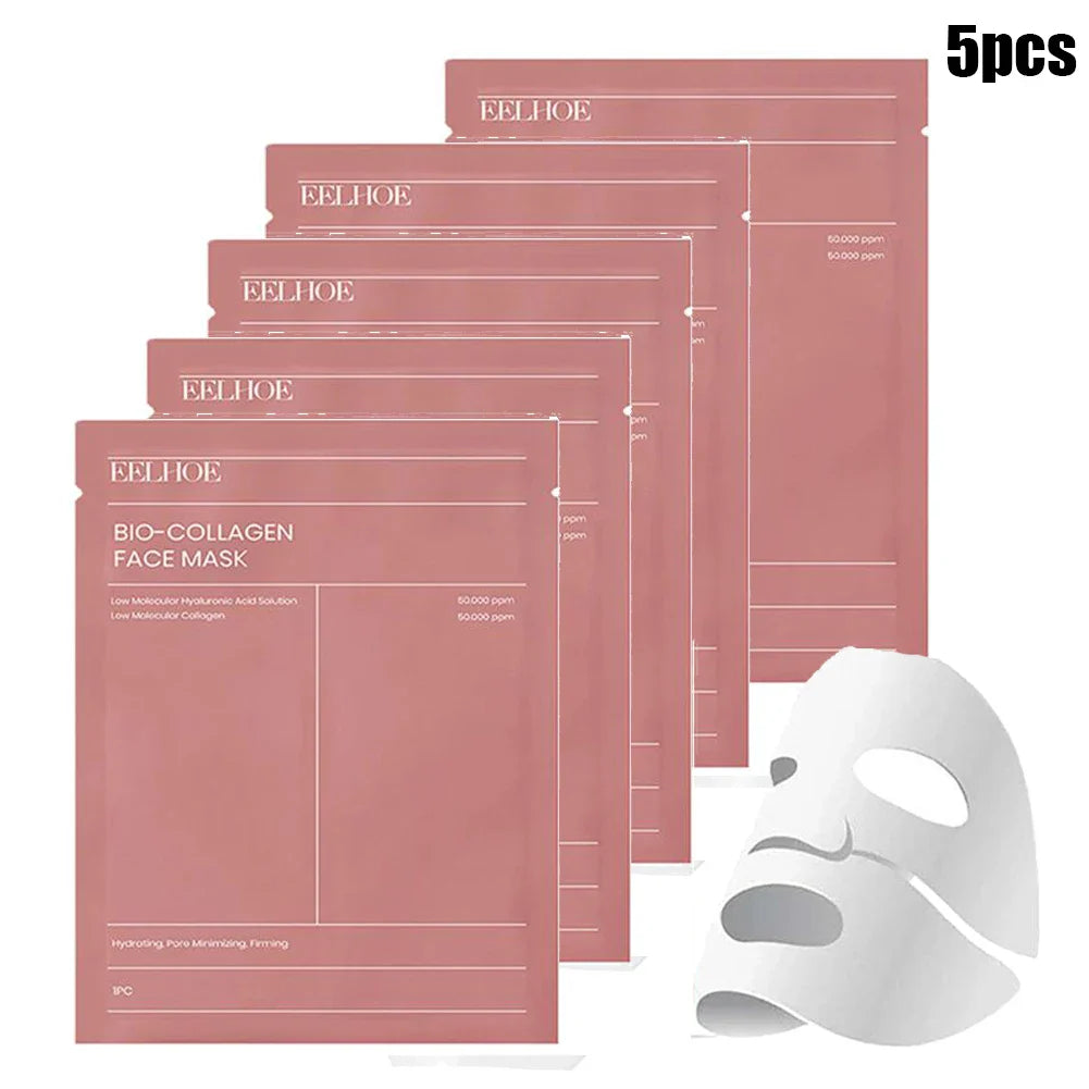 5x Masques au Collagène Intense - Peau Repulpée et Hydratée