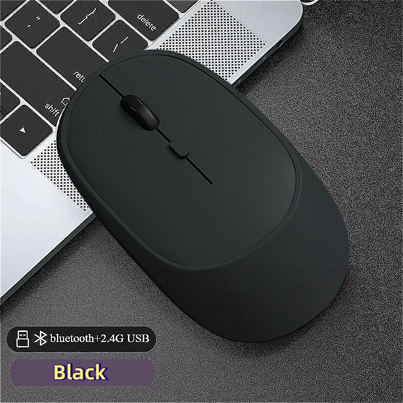 Souris Sans Fil Bluetooth Rechargeable – Silencieuse, Ergonomique et DPI Réglable