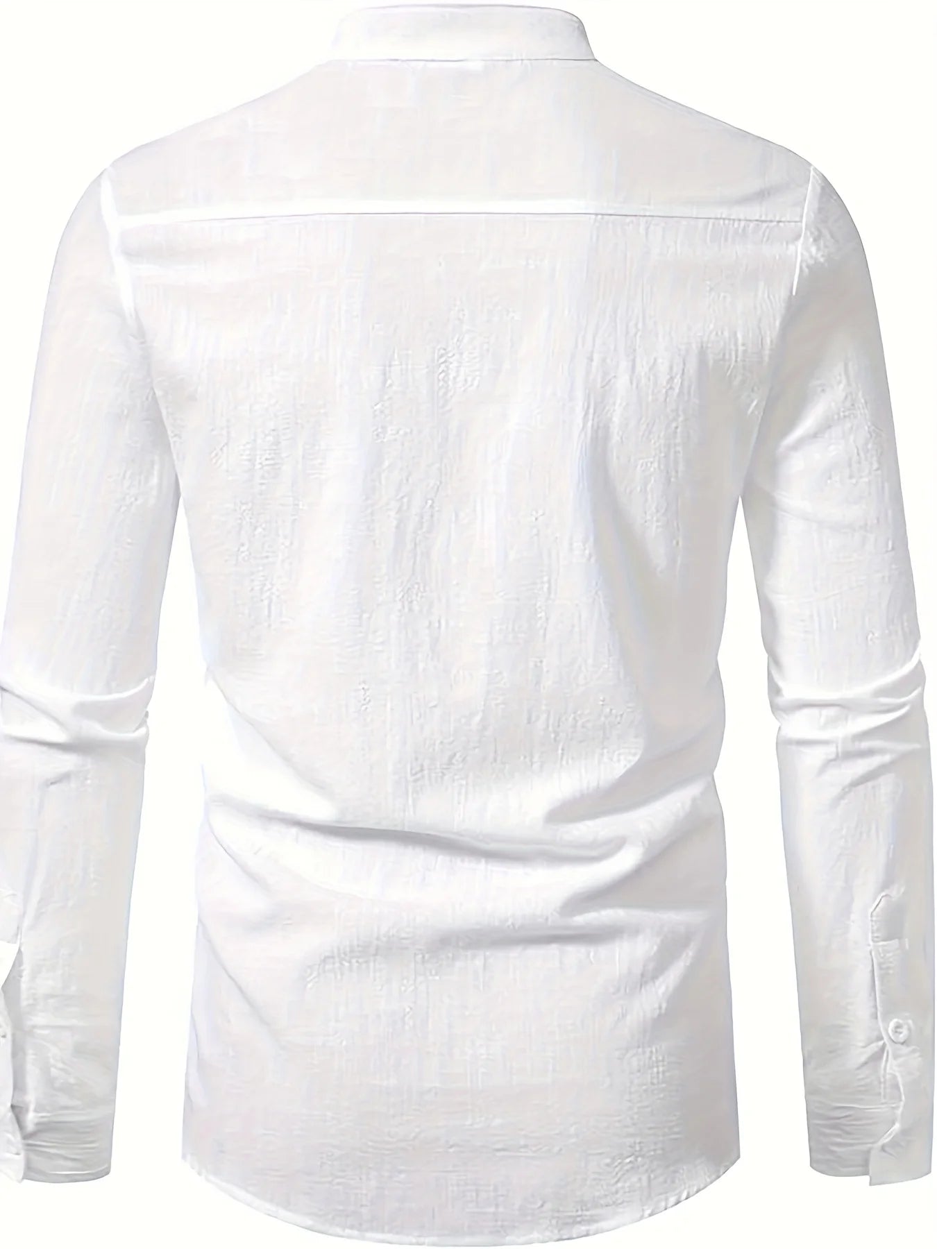 Chemise en Lin à Manches Longues Retroussées - Homme 2026