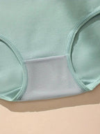 Pack de 4 Braguitas de Mujer de Talle Alto — algodón, transpirables, estampadas