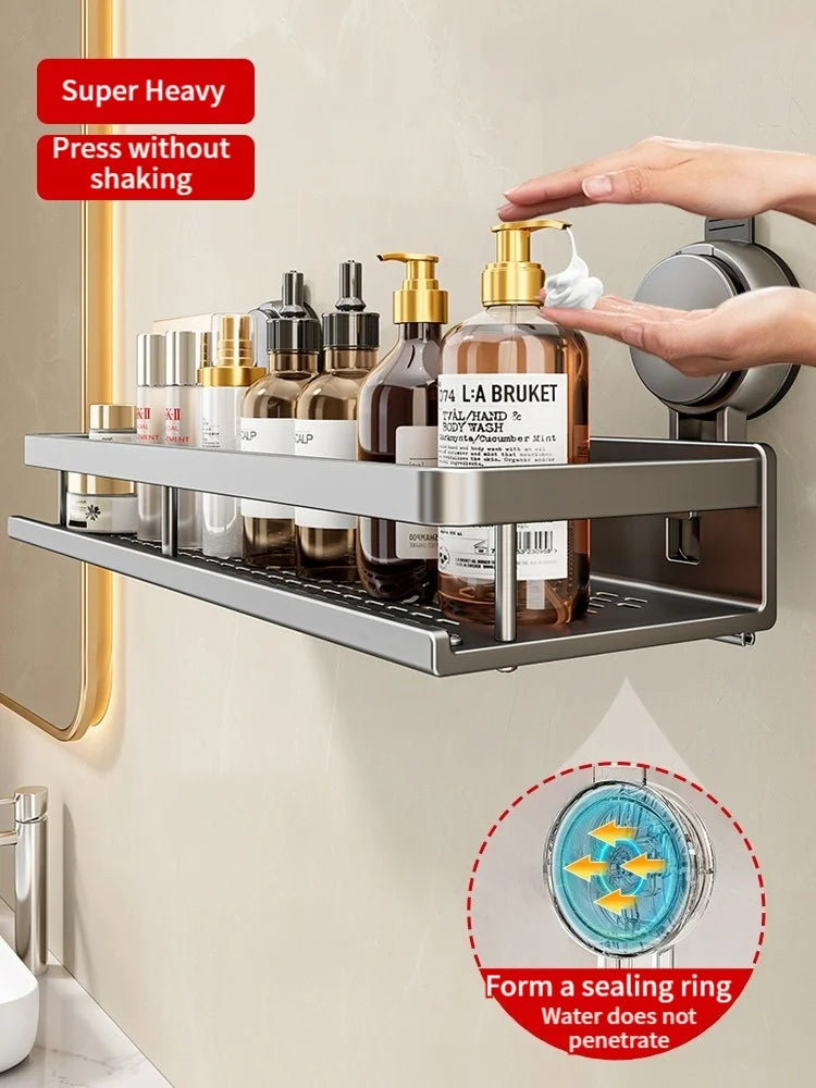 Étagère de Douche Murale Sans Perçage à Ventouse