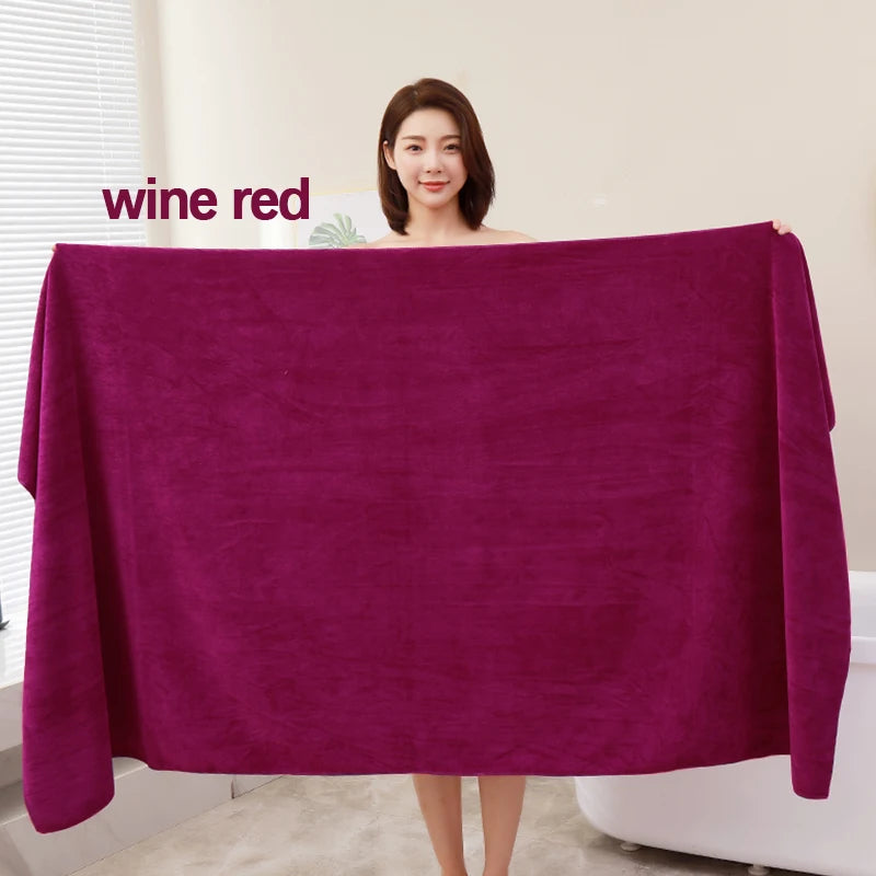 Serviette de Bain en Microfibre Super Épaisse & Absorbante à Séchage Rapide