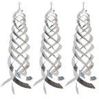 3x Répulsif Innovant à Oiseaux en Miroir - Spirale Rotative