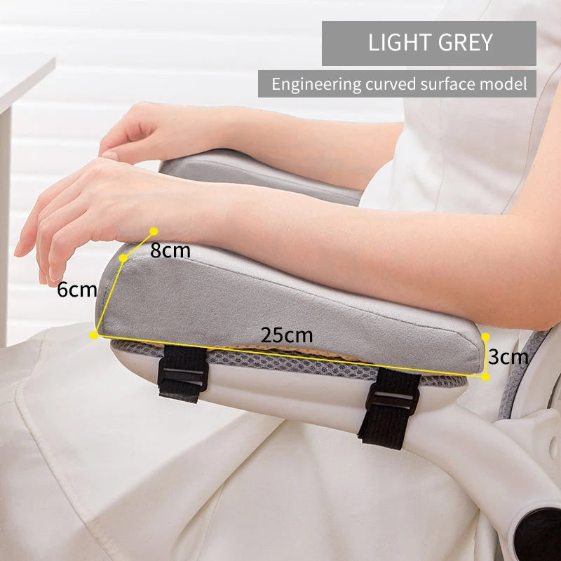 Paire de coussins d'accoudoir en mousse — fixation par sangle, chaise de bureau