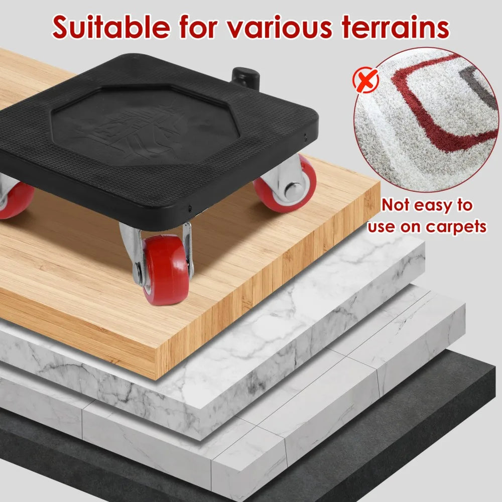 Kit de Déplacement de Meubles 400 kg – Roulettes & Levier