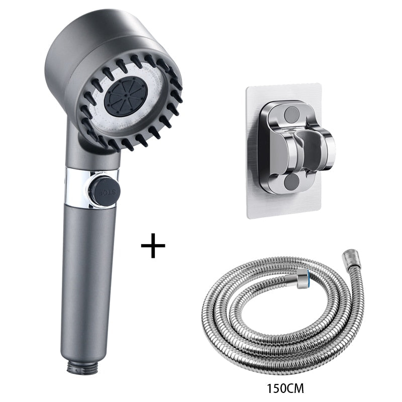 Pommeau de douche haute pression 3 modes - Système filtrant + 20 filtres OFFERTS