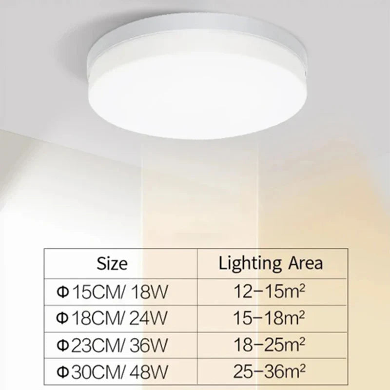Plafonnier LED à Capteur de Mouvement - 18W 24W 36W 48W