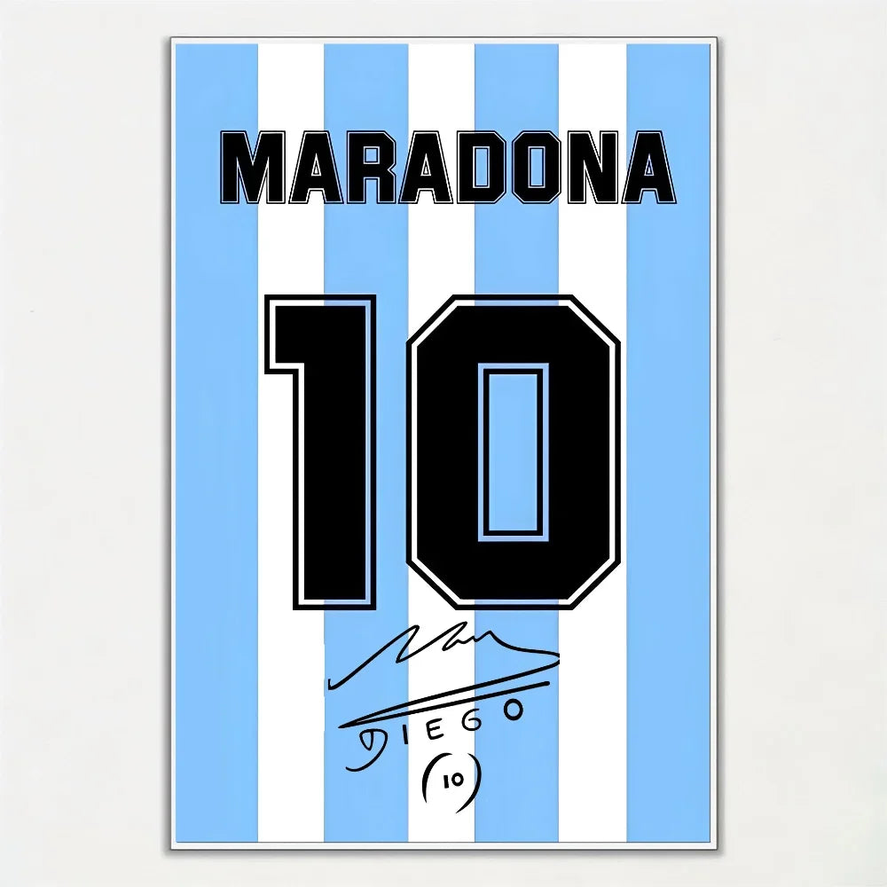 Affiche Maillot de Football avec Nom – Cadeau Idéal pour Supporters