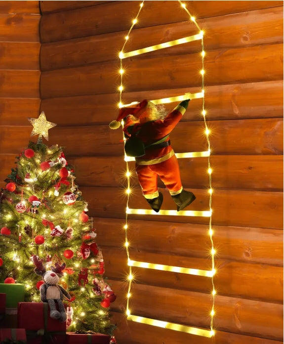 Échelle Père Noël à LED 1.5/3M - 8 Modes de Lumière
