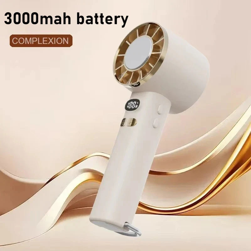 Portable Dual-Use Fan for Desk & Handheld Use