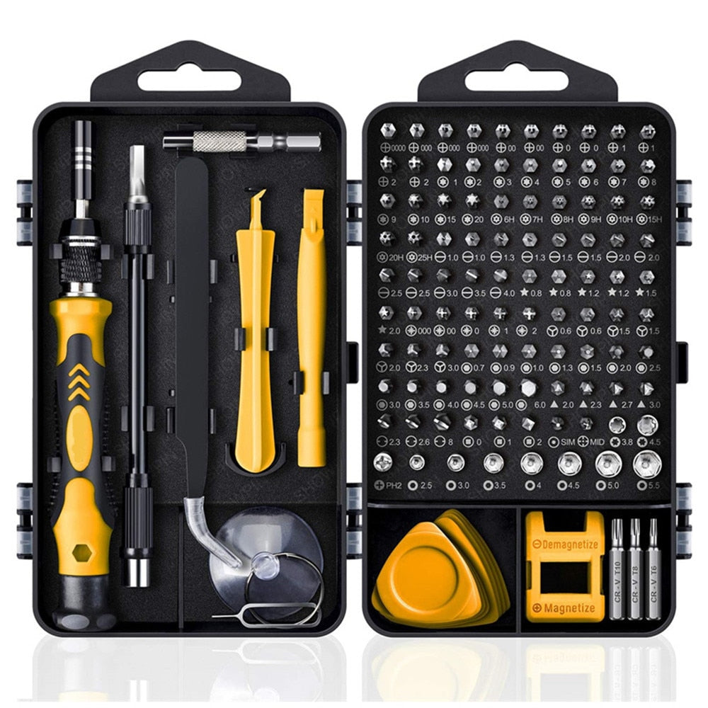Kit de Réparation avec Tournevis Magnétique 122 en 1