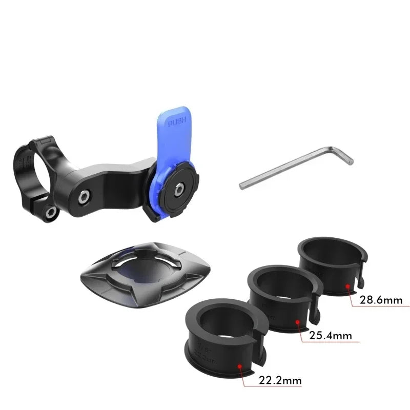 Fixation Téléphone Anti-Vibrations pour Guidon Vélo, Moto & Poussette