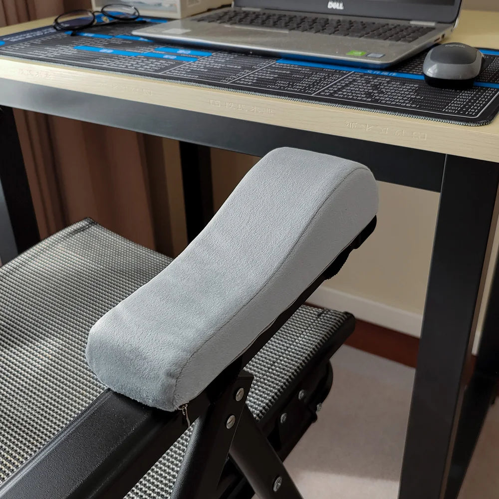 Paire de coussins d'accoudoir en mousse — fixation par sangle, chaise de bureau