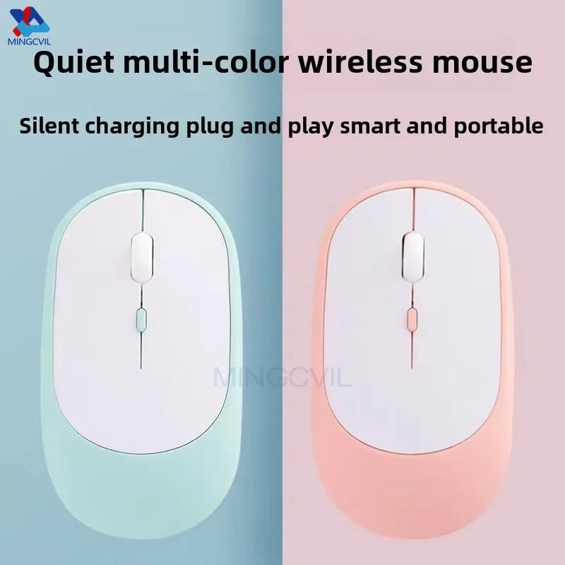 Souris Sans Fil Bluetooth Rechargeable – Silencieuse, Ergonomique et DPI Réglable
