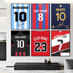 Affiche Maillot de Football avec Nom – Cadeau Idéal pour Supporters