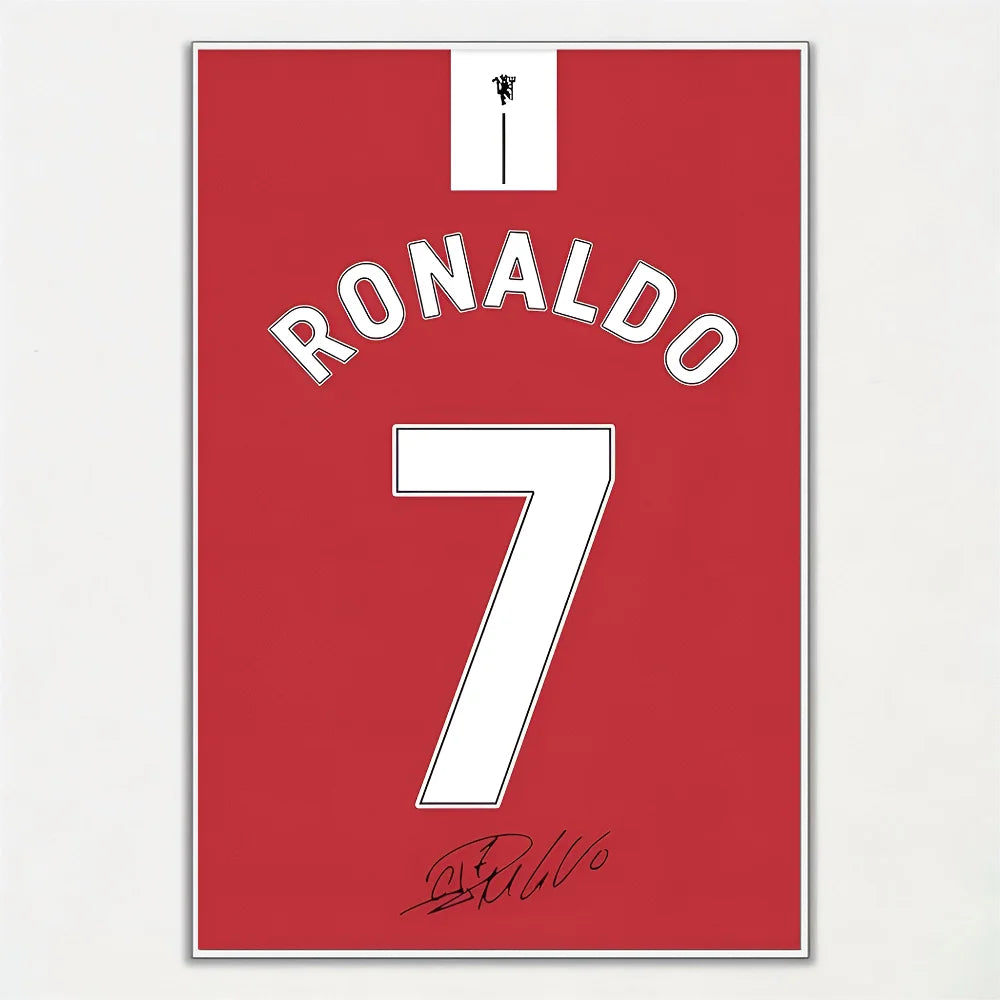 Affiche Maillot de Football avec Nom – Cadeau Idéal pour Supporters