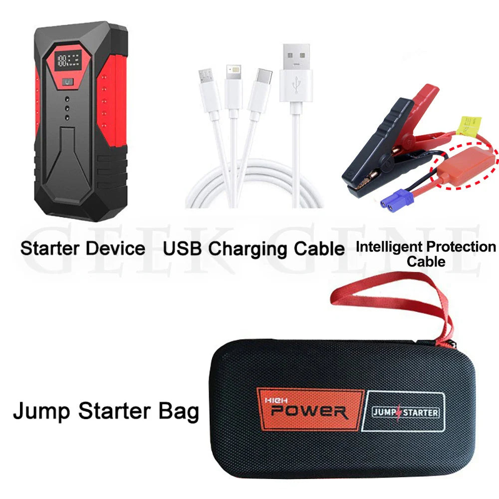 Démarreur de Poche pour Batterie avec Lampe Torche LED Incluse