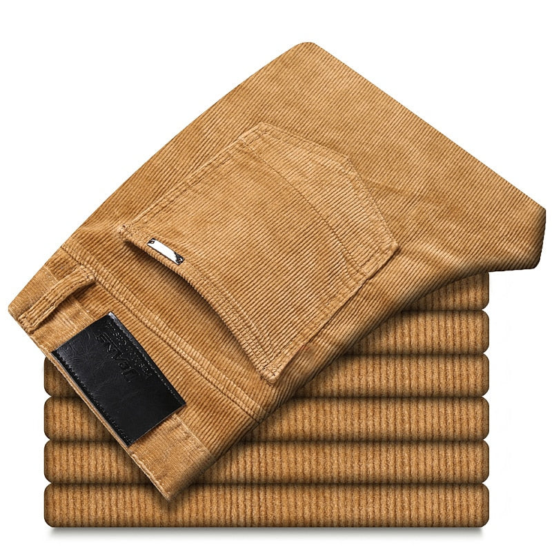 Pantalon en velours côtelé épais pour homme