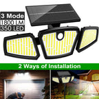 Lampe LED solaire jardin 2en1