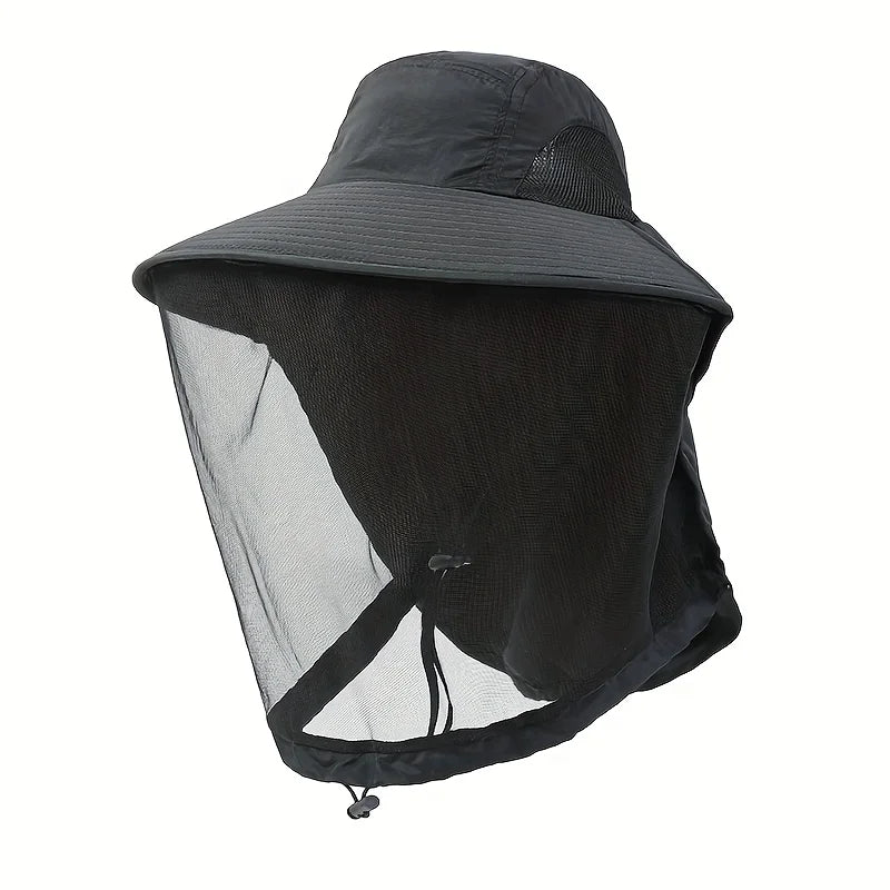 Sombrero de protección UV con mosquitera integrada