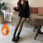 Collant d'Hiver en Polaire Anti-Froid pour Femme