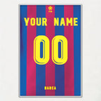 Affiche Maillot de Football avec Nom – Cadeau Idéal pour Supporters