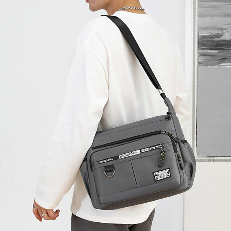 Sac Bandoulière Homme Grande Capacité Multipoches