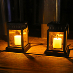 Lot de 4 Lanternes Rétro Solaires