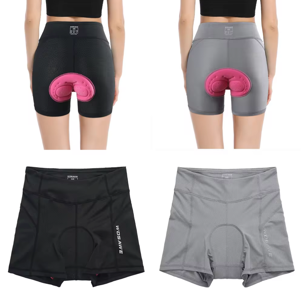 Short de cyclisme rembourré en gel 3D pour femme